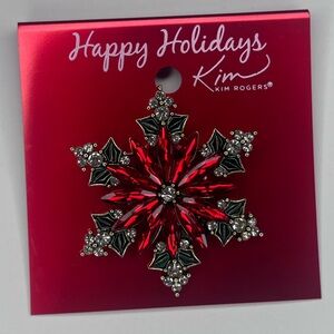 Kim Rogers Snowflakes Pin
